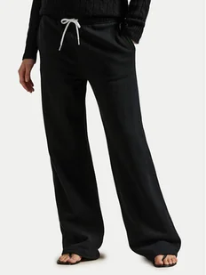 Polo Ralph Lauren Spodnie dresowe 211977959002 Czarny Wide Leg - Spodnie sportowe damskie - miniaturka - grafika 1