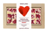 Czekolada - Czekolada biała z malinami - Dzień Mamy serce - miniaturka - grafika 1