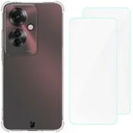 Etui i futerały do telefonów - Bizon Etui + 2x folia Case Clear Pack do Oppo Reno11 F 5G, przezroczyste - miniaturka - grafika 1