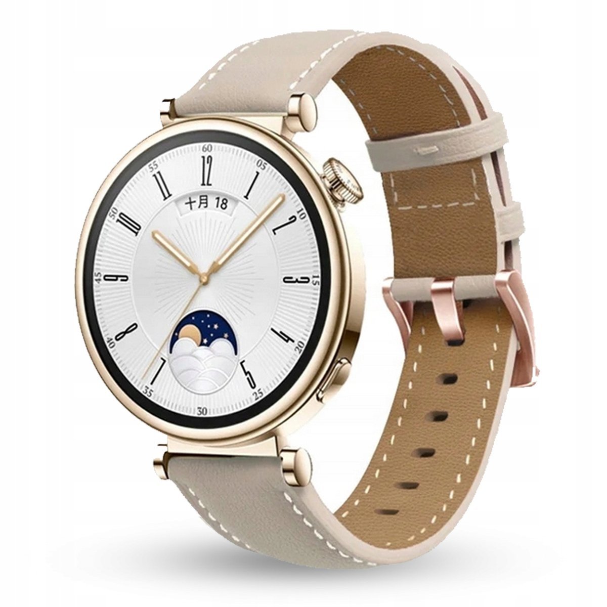 Pasek Skórzany Do Zegarka Huawei Watch Gt 4 Gt 5 41Mm Classic Elite 18Mm