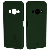 Etui i futerały do telefonów - Bizon Etui silikonowe Soft Case do Xiaomi Redmi A3 4G, ciemnozielone - miniaturka - grafika 1