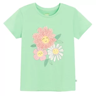Cool Club, T-shirt dziewczęcy, zielony - Koszulki dla dziewczynek - miniaturka - grafika 1