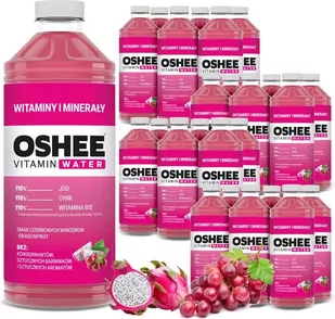 24x OSHEE Vitamin Water witaminy i minerały winogrona - dragonfruit 1100 ml - Soki i napoje niegazowane - miniaturka - grafika 1