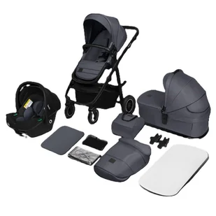 Lionelo Amber Plus wózek wielofunkcyjny 3w1 Grey Graphite - Wózki dziecięce - miniaturka - grafika 1