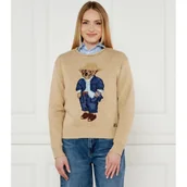Swetry damskie - POLO RALPH LAUREN Sweter | Loose fit - miniaturka - grafika 1
