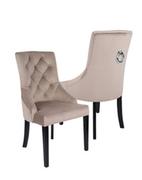 Krzesła - Krzesło do jadalni Sisi 4 z kołatką, ozdobne, wygodne, stylowe, glamour, do jadalni, do restauracji, bestsellerowy, ponadczasowy - miniaturka - grafika 1