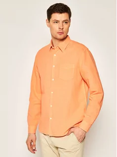 Koszule damskie - Wrangler Koszula Ls 1 Pkt W5A9LOA04 Pomarańczowy Regular Fit - grafika 1