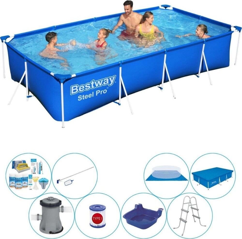 Basen Super Deal - Bestway Fast Set 400x211x81 cm Rund