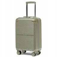 Walizki - Walizka Kabinowa Podróżna Twarda Narożniki ALU Zielona PUCCINI PC034C-5A - miniaturka - grafika 1