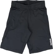 Spodnie sportowe męskie - Reebok Spodnie Ser Short Tight czarne r. S Z08509 - miniaturka - grafika 1