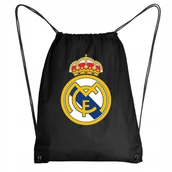 Plecaki worki - Worek Szkolny Na Buty Plecak Real Madryt + IMIĘ 3 - miniaturka - grafika 1