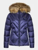 Kurtki damskie - Blauer Kurtka puchowa 23WBLDC03141 Fioletowy Regular Fit - miniaturka - grafika 1