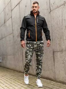 Czarna przejściowa kurtka męska softshell Denley KS2185 - Kurtki męskie - miniaturka - grafika 1