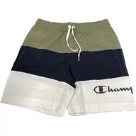 Spodenki damskie - Champion Męskie szorty plażowe Legacy AC Color Block kąpielówki, (Gunmetal zielony/granatowy/biały), L - miniaturka - grafika 1