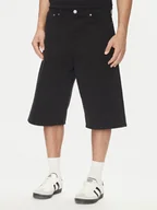 Spodenki męskie - Jack&Jones Szorty jeansowe Owen 12277167 Czarny Baggy Fit - miniaturka - grafika 1