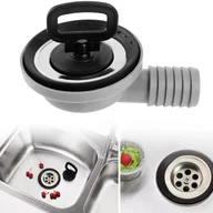 Korki do umywalek - Korek spustowy do zlewu w przyczepie kempingowej - 90°, rura spustowa ze stali nierdzewnej z pokrywą uszczelniającą, 56 mm - miniaturka - grafika 1