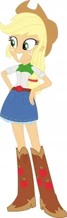 Naklejka Uv Wypukła Ozdobna DTF UV Aplikacja Pony Girls Applejack - Naklejki na ścianę - miniaturka - grafika 1