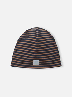 Reima Czapka beanie "Tantsu" w kolorze pomarańczowo-granatowym - Czapki damskie - miniaturka - grafika 1