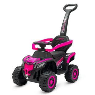 Dziecięcy Elektryczny Jeździk Baby Mix Ruggy Z Prowadnikiem Różowy - Chodziki - miniaturka - grafika 1
