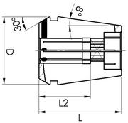 Uchwyty wiertarskie - Tuleja zaciskowa GERC32-GBD 14x11,2mm FAHRION - miniaturka - grafika 1