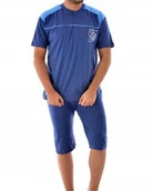 Piżamy damskie - Wygodna męska piżama z krótkim rękawem na lato M - miniaturka - grafika 1