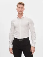 Koszule męskie - Calvin Klein Koszula K10K112305 Biały Slim Fit - miniaturka - grafika 1