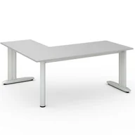 Stoły i stoliki do biura - B2B Partner Biurko Flexible L 1800 x 1600 mm, szary 468270 - miniaturka - grafika 1