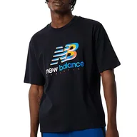 Koszulki sportowe męskie - Koszulka New Balance MT21503BK - czarna - miniaturka - grafika 1
