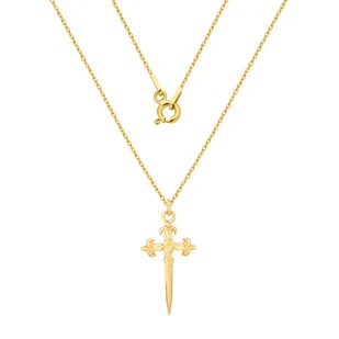 Złoty naszyjnik - sztylet - Naszyjniki - miniaturka - grafika 1