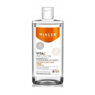 Mincer Pharma Pharma Regenerujący płyn micelarny do twarzy - Pharma Vita C Infusion 611 Regeneration Micellar Water Regenerujący płyn micelarny do twarzy - Pharma Vita C Infusion 611 Regeneration Micellar Water - Płyny micelarne - miniaturka - grafika 2