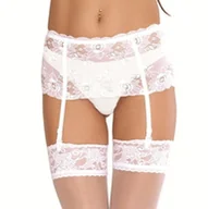 Akcesoria do bielizny - PAS DO POŃCZOCHY DE LAFENSE 945 (kolor czerwony, rozmiar S) - miniaturka - grafika 1