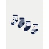 Skarpetki dla dzieci - Zestaw 4 par wysokich skarpet dziecięcych Mayoral 9862 Granatowy - miniaturka - grafika 1