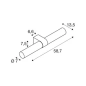 Lampy ścienne - SLV kinkiet do łazienki Lygant podwójny, kolor mosiądz, aluminium - miniaturka - grafika 1