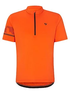 Koszulki męskie - Ziener Ziener Nobus męska koszulka rowerowa/kolarska  rower górski/wyścigowy  oddychająca|szybkoschnąca|elastyczna|funkcjonalna, pomarańczowa pomarańczowy (Orange Pop) 50 219201 - grafika 1