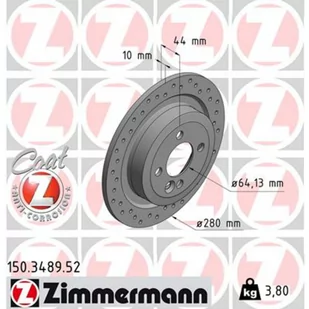 Tarcza hamulcowa ZIMMERMANN 150.3489.52 - Tarcze hamulcowe - miniaturka - grafika 1