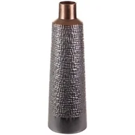 Wazony i flakony - Wazon Z Glinki Ceramicznej Morena 16X16X50 Stalowy + Miedziany - miniaturka - grafika 1