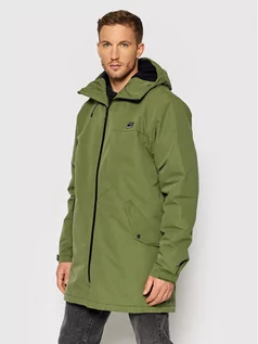 Kurtki męskie - Quiksilver Parka Skyward EQYJK03758 Zielony Regular Fit - grafika 1