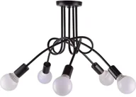 Lampy sufitowe - Lampa sufitowa metalowa loft supła wisząca AT42-5SZ-Black - miniaturka - grafika 1
