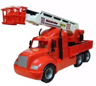 Samochody i pojazdy dla dzieci - WADER  Polesie Straż pożarna z wysięgnikiem 82cm - miniaturka - grafika 1