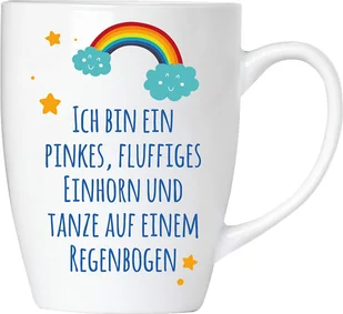 BRUBAKER - Jestem różowym, puszystym jednorożcem! - Ceramiczny kubek do kawy - 300 ml - Kubek do kawy - Kubki - miniaturka - grafika 1