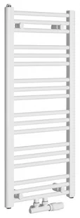 Bruckner Grzejnik łazienkowy ALBRECHT 40x93 cm podłączenie centralne kolor biały - Grzejniki łazienkowe - miniaturka - grafika 1