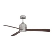 Wentylatory sufitowe - Wiatrak sufitowy AXEL LE42959 Nova Luce regulacja na pilot drewniany srebrny - miniaturka - grafika 1