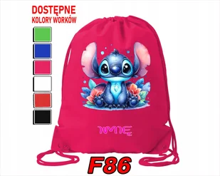 WOREK SZKOLNY NA WF SPORTOWY LILO & STICZ & ANGEL SŁODZIAKI - IMIĘ - Torby szkolne WOREK SZKOLNY NA WF SPORTOWY LILO & STICZ & ANGEL SŁODZIAKI - IMIĘ - Torby szkolne - miniaturka - grafika 1