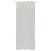 Firany - Firanka z tunelem BOHO 140 x 260 cm biała - miniaturka - grafika 1