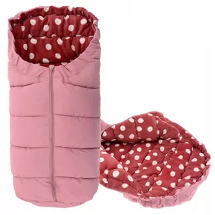 Tutumi, Śpiworek dziecięcy 4w1, Dots, Pink/Burgundy - Śpiworki dla dzieci - miniaturka - grafika 1