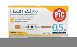 Prime-dent PiC Solution insulinowa INSUMED 0,5 ml z igłą 30G 0,25 x 8 mm 30 szt. NN-MPI-DS05-002 - Glukometry i akcesoria dla diabetyków - miniaturka - grafika 2