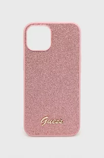 Guess etui na telefon iPhone 14 6,1" kolor różowy - Etui i futerały do telefonów - miniaturka - grafika 1