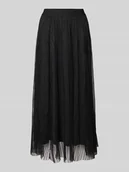 Spódnice - Spódnica midi o kroju regular fit z siateczki model ‘LAVINA’ - miniaturka - grafika 1