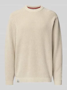 Sweter o kroju regular fit z czystej bawełny model ‘PARKER CREW’ - Swetry męskie - miniaturka - grafika 1