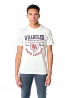 Koszulki męskie - WRANGLER SS AMERICANA TEE OFF WHITE W7M8D3737 S - miniaturka - grafika 1